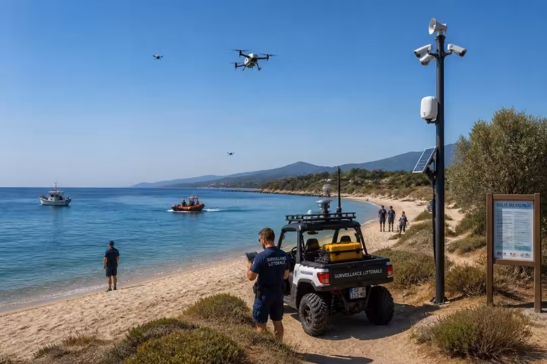 améliorez la sécurité et la gestion des plages et du littoral du golfe du valinco grâce à des solutions avancées d’optimisation de la surveillance.