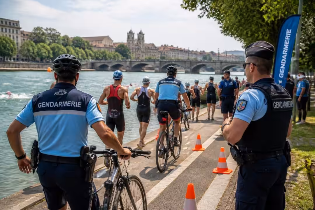 découvrez le rôle essentiel des gendarmes du triathlon dans le rhône, alliant rapidité, contrôle et sécurité pour garantir le bon déroulement de l'événement sportif.